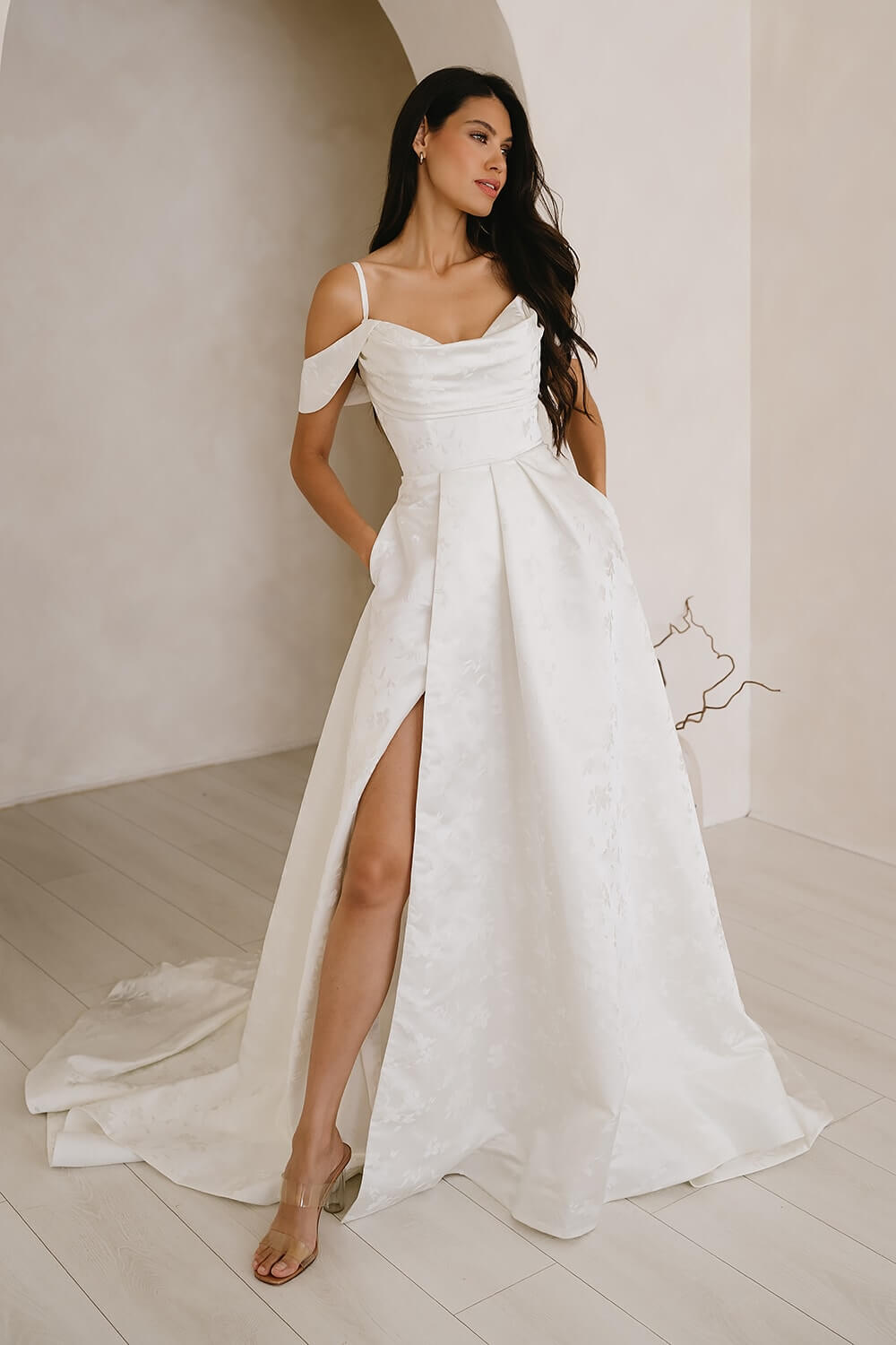 Emma A-line V-neckline Wedding Dress